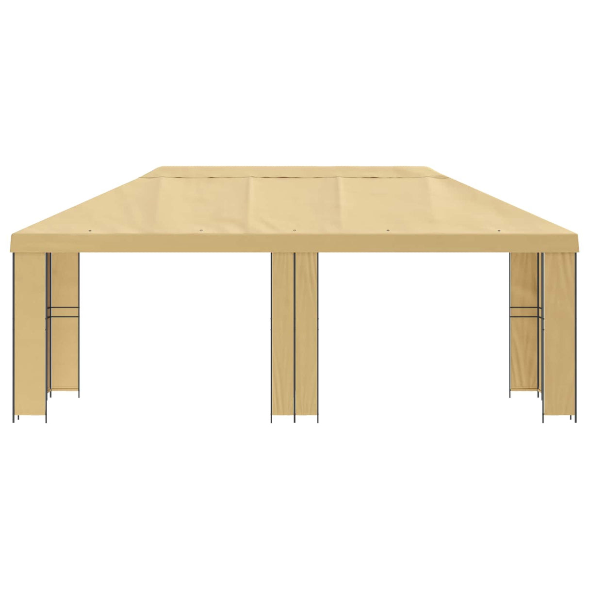 Garden Gazebo 6 x 3 m Cream Polyester and Steel 190 gsm