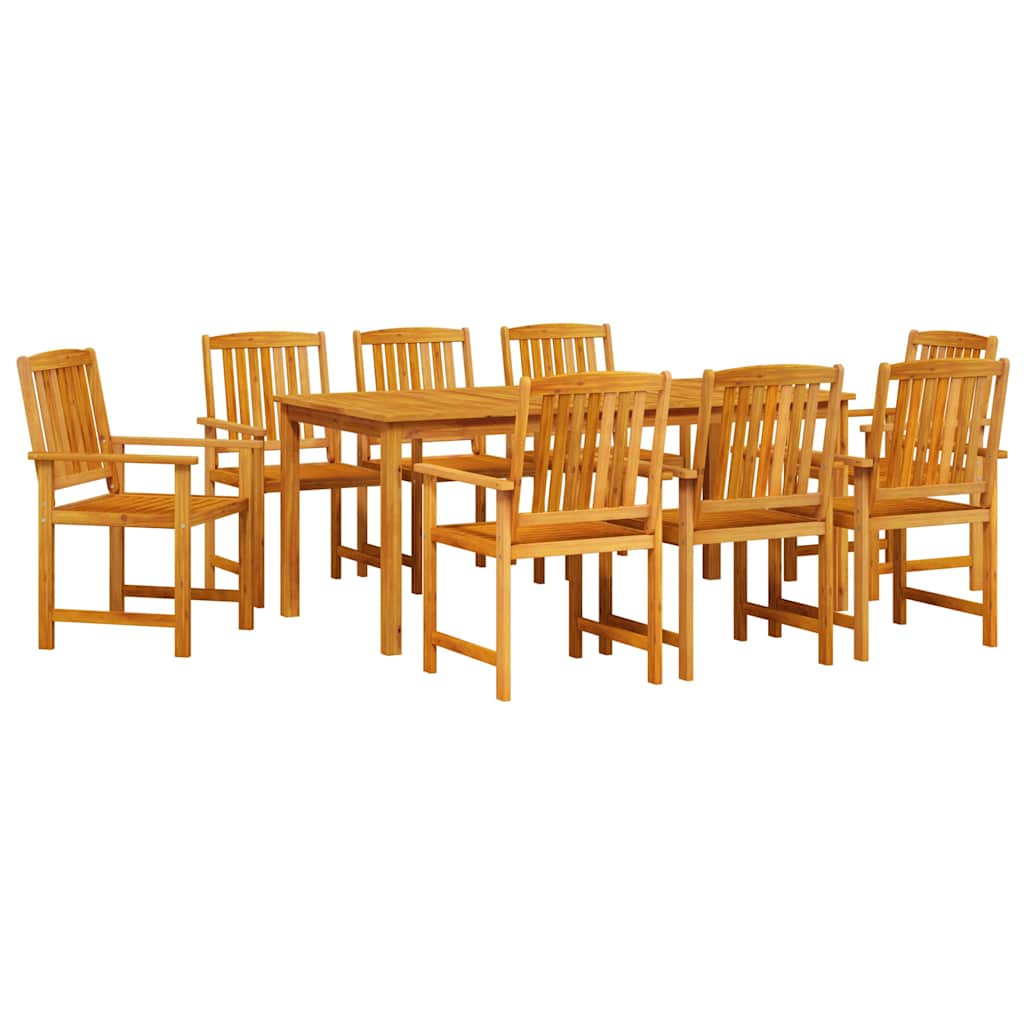 Garden Dining Set 7 pcs Brown Solid acacia wood