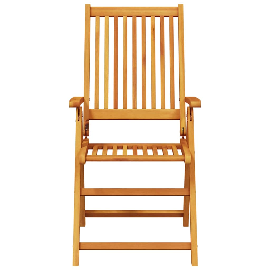 Garden Dining Set Folding 7 pcs Brown Solid acacia wood