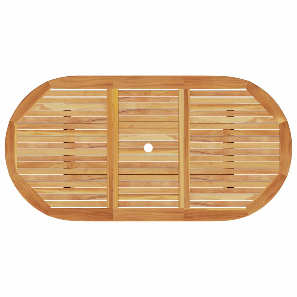 Garden Dining Set Folding 7 pcs Brown Solid acacia wood