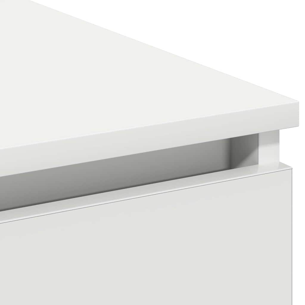 TV Cabinet 180 x 38 x 49 cm White Engineered Wood