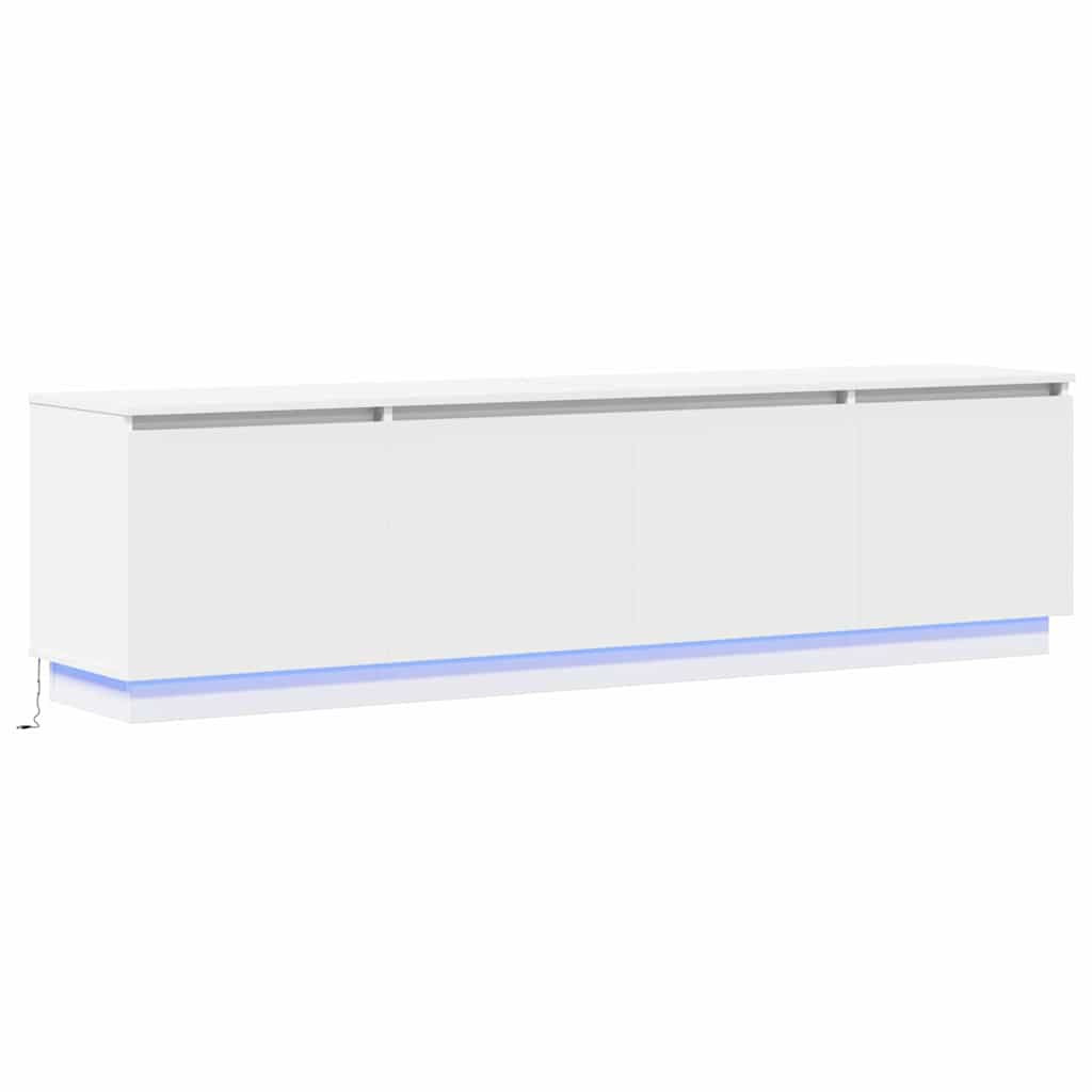 TV Cabinet 180 x 38 x 49 cm White Engineered Wood