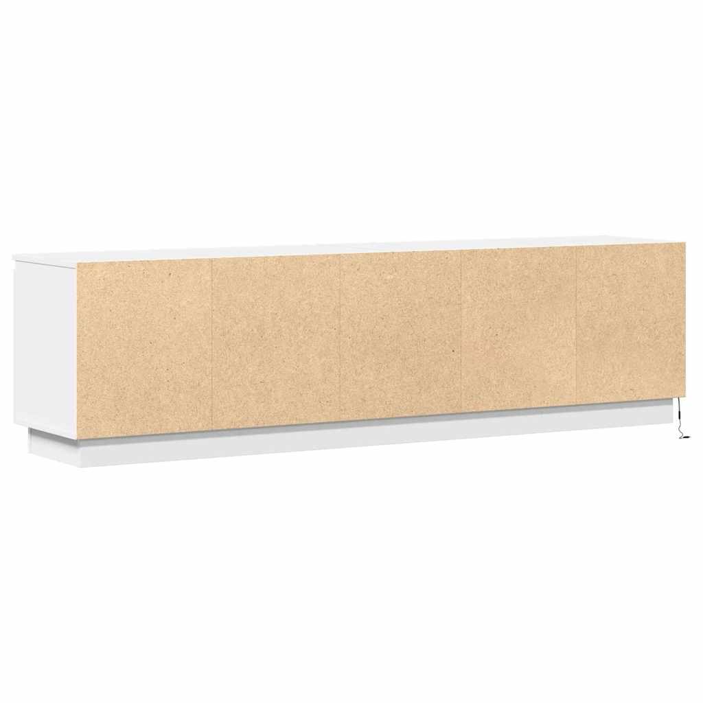 TV Cabinet 180 x 38 x 49 cm White Engineered Wood