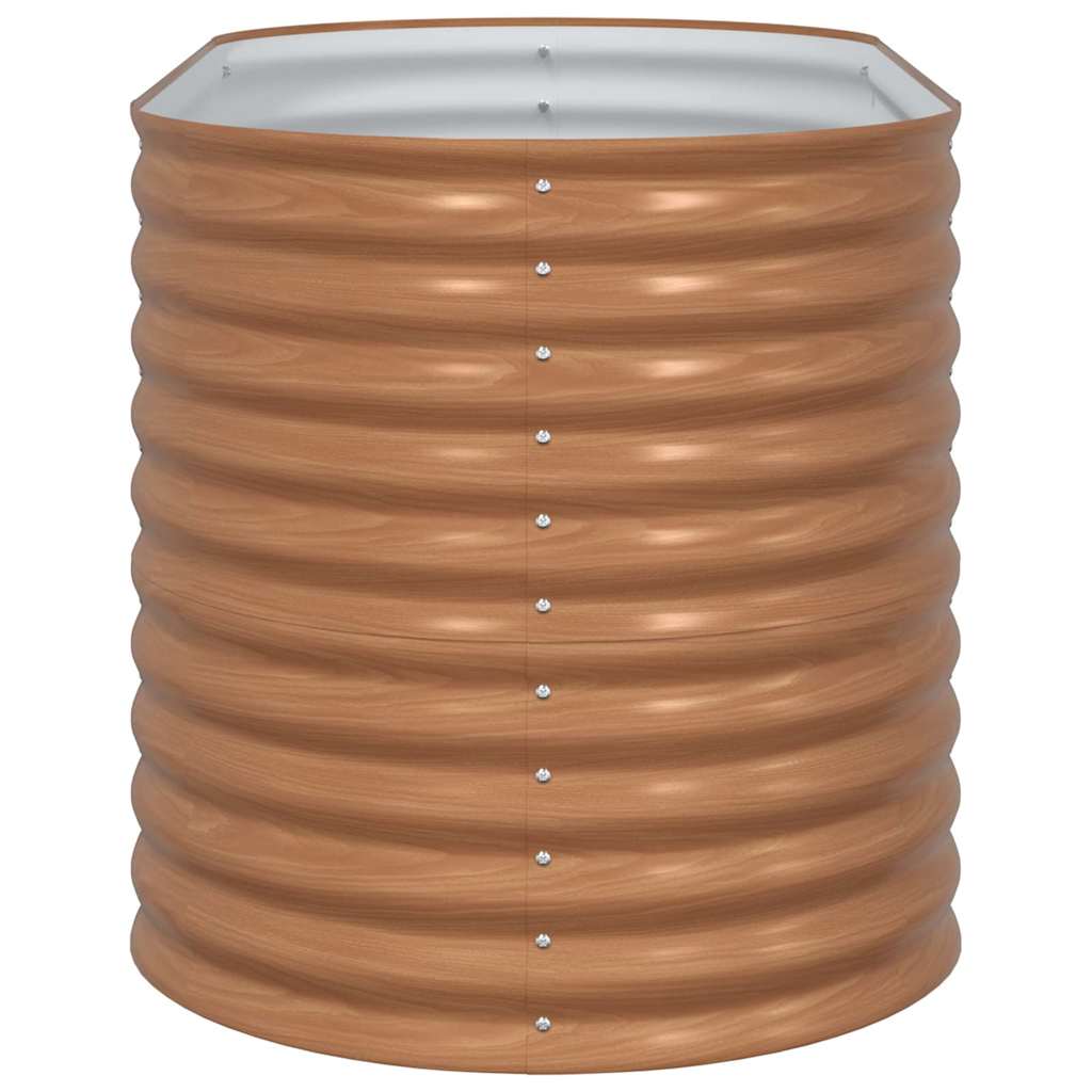 Raised Bed Brown 160 x 80 x 81 cm Steel