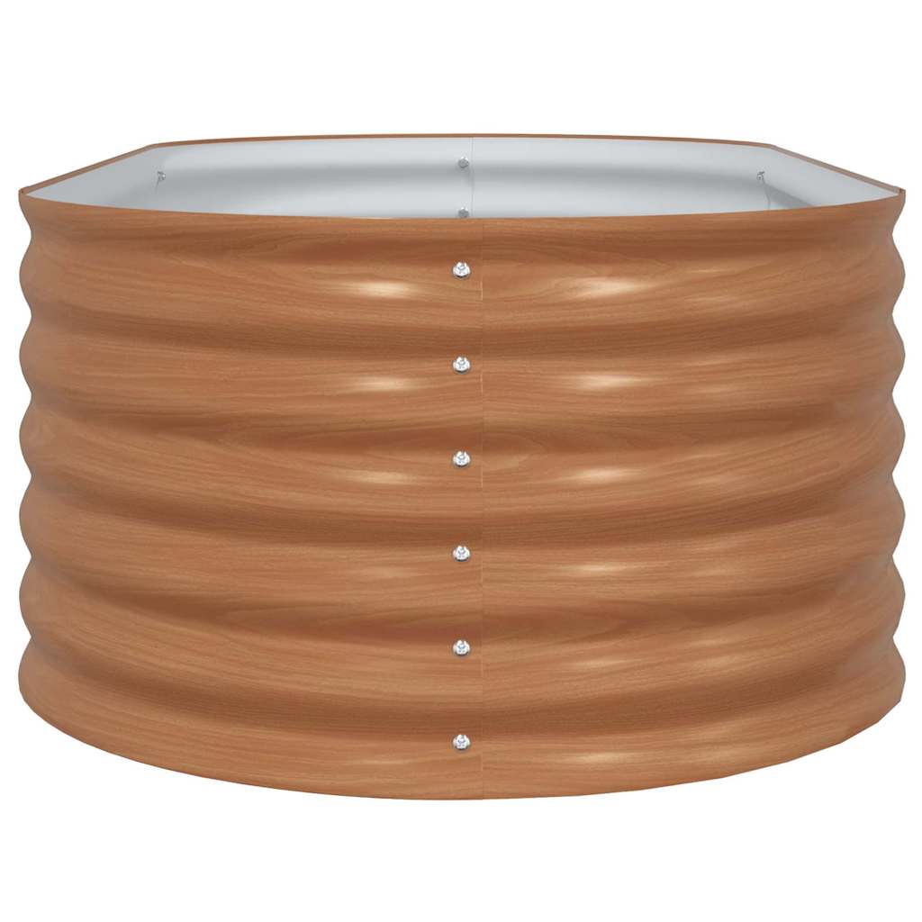 Garden Raised Bed Brown 160 x 80 x 44 cm Steel