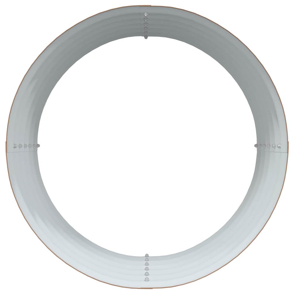 Raised Bed Brown 80 x 80 x 44 cm Steel