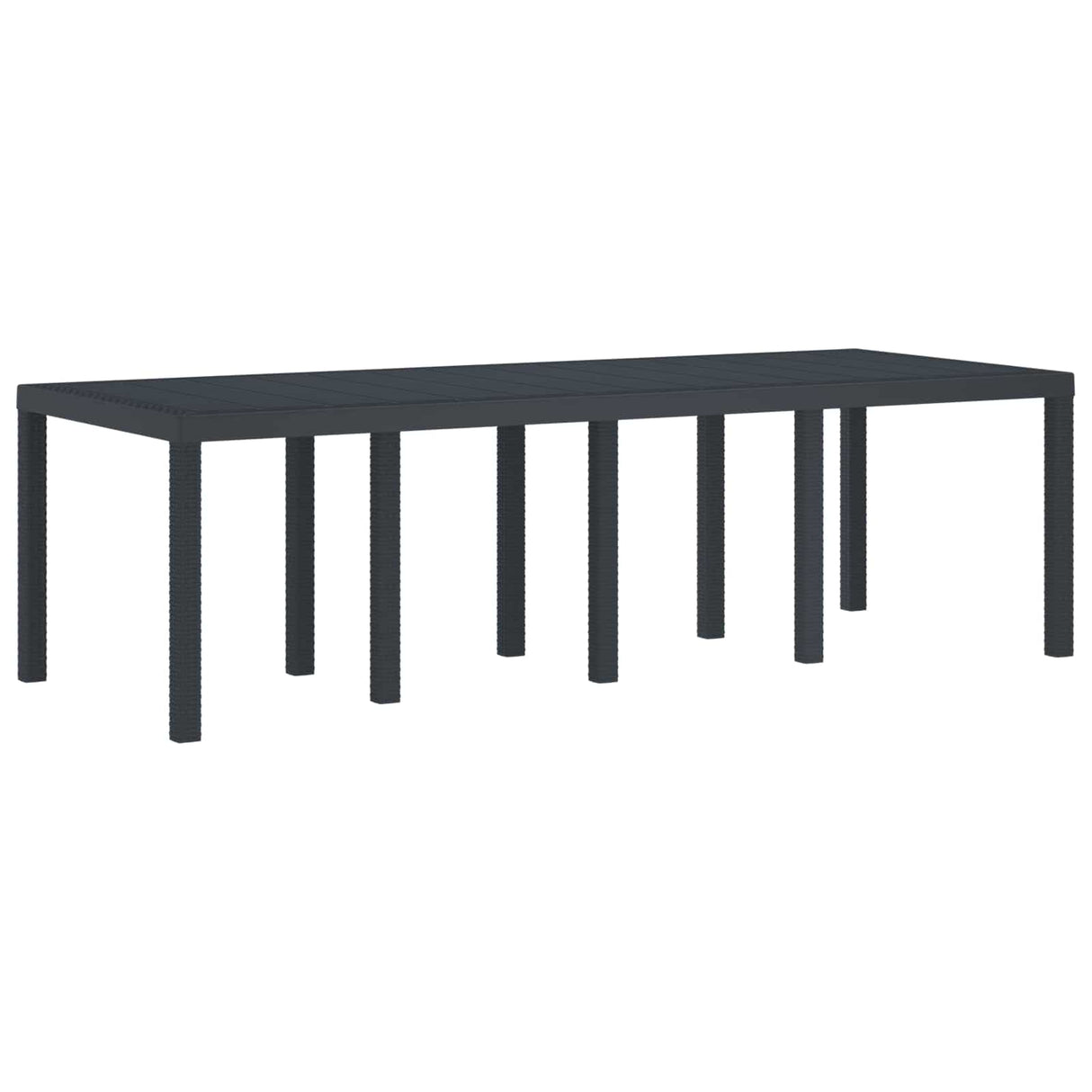 Weather-Resistant Garden Table Anthracite 250 x 100 x 73 cm