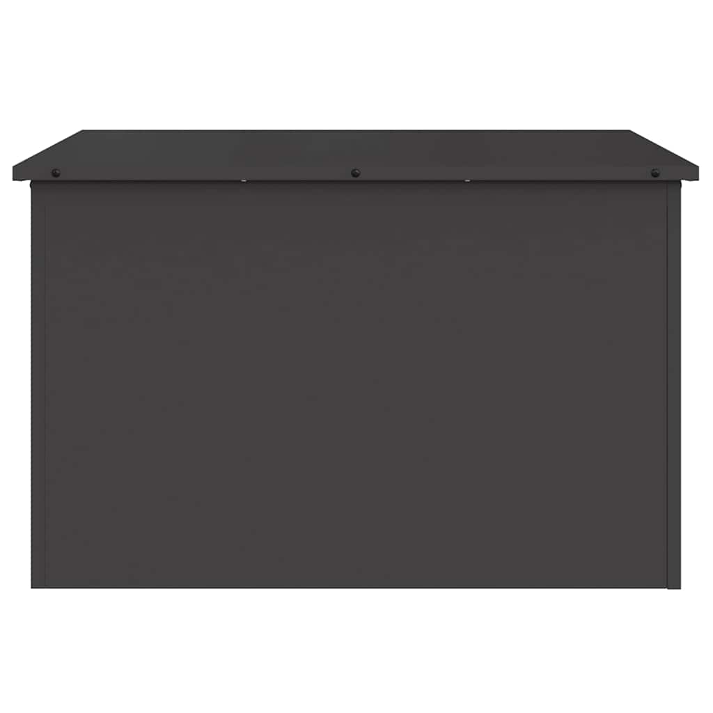 Garden Storage Cushion Box Steel 80 x 50,5 x 50 cm 180 Black
