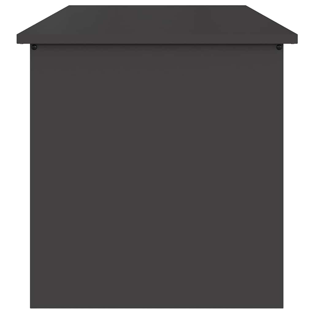 Garden Storage Cushion Box Steel 80 x 50,5 x 50 cm 180 Black