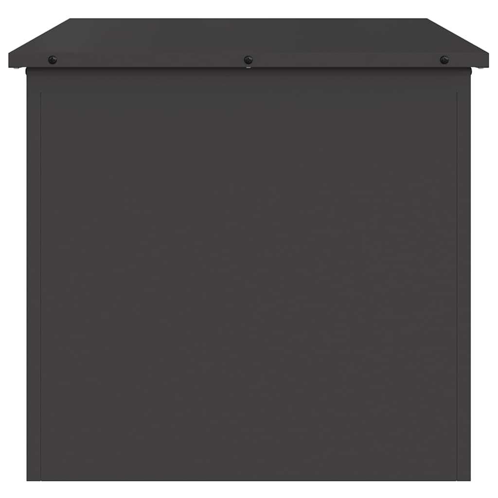 Garden Storage Cushion Box Steel 55 x 50,5 x 50 cm 117 L Black