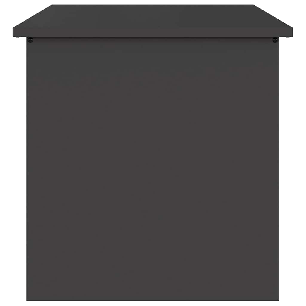 Garden Storage Cushion Box Steel 55 x 50,5 x 50 cm 117 L Black