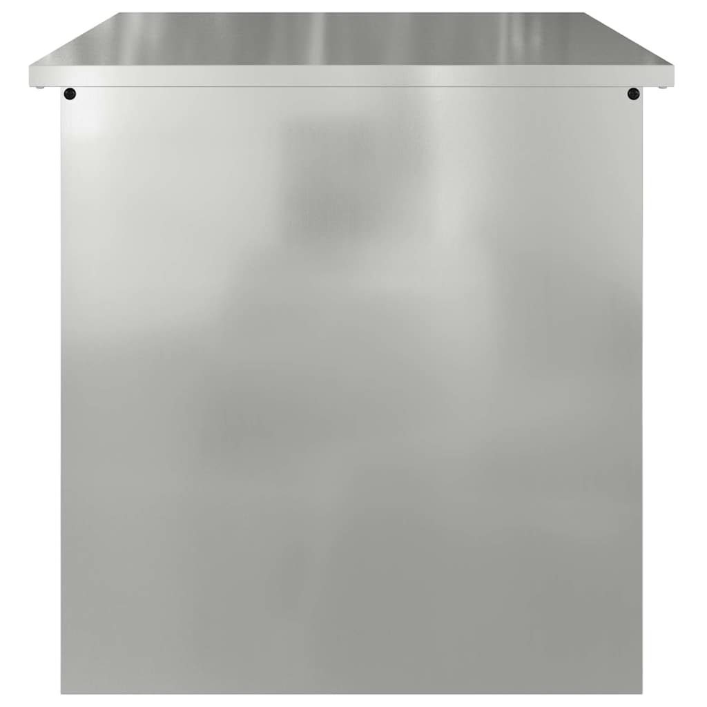 Outdoor Storage Box Silver 55 x 50.5 x 50 cm Galvanised steel