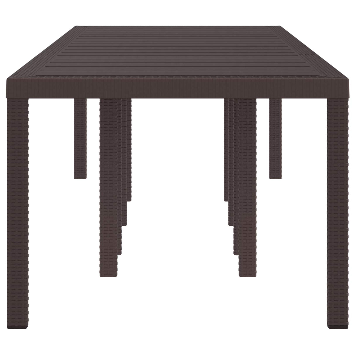 Garden Table Brown 300 x 100 x 73 cm Poly Rattan