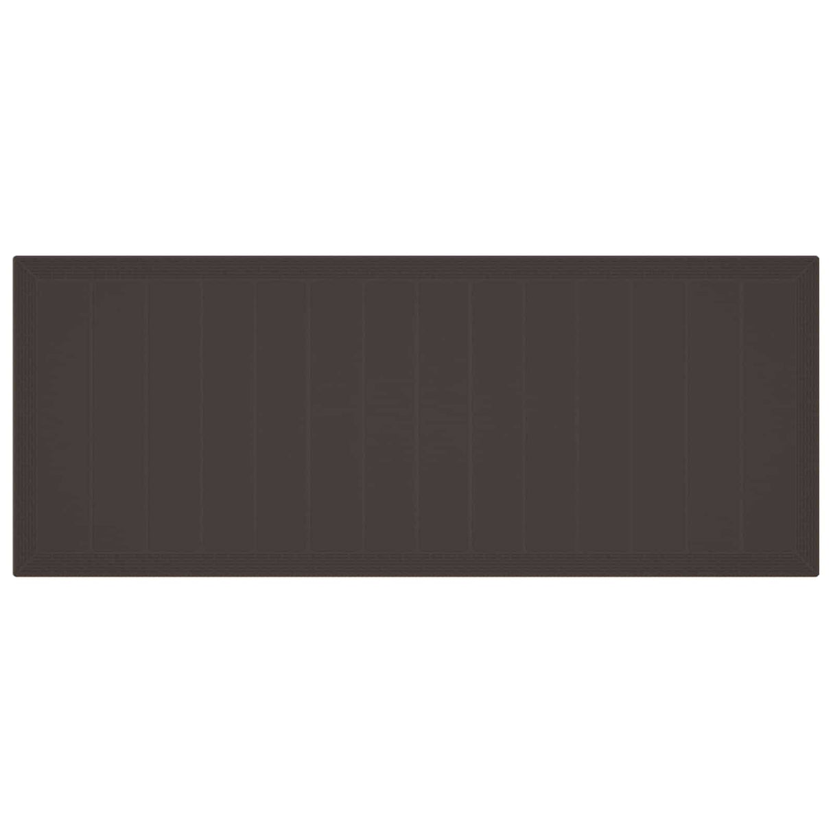 Garden Dining Set 9 pcs Brown Polypropylene