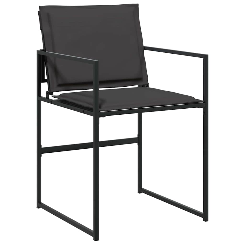 Garden Dining Set 5 pcs Black 160 x 80 x 73 cm