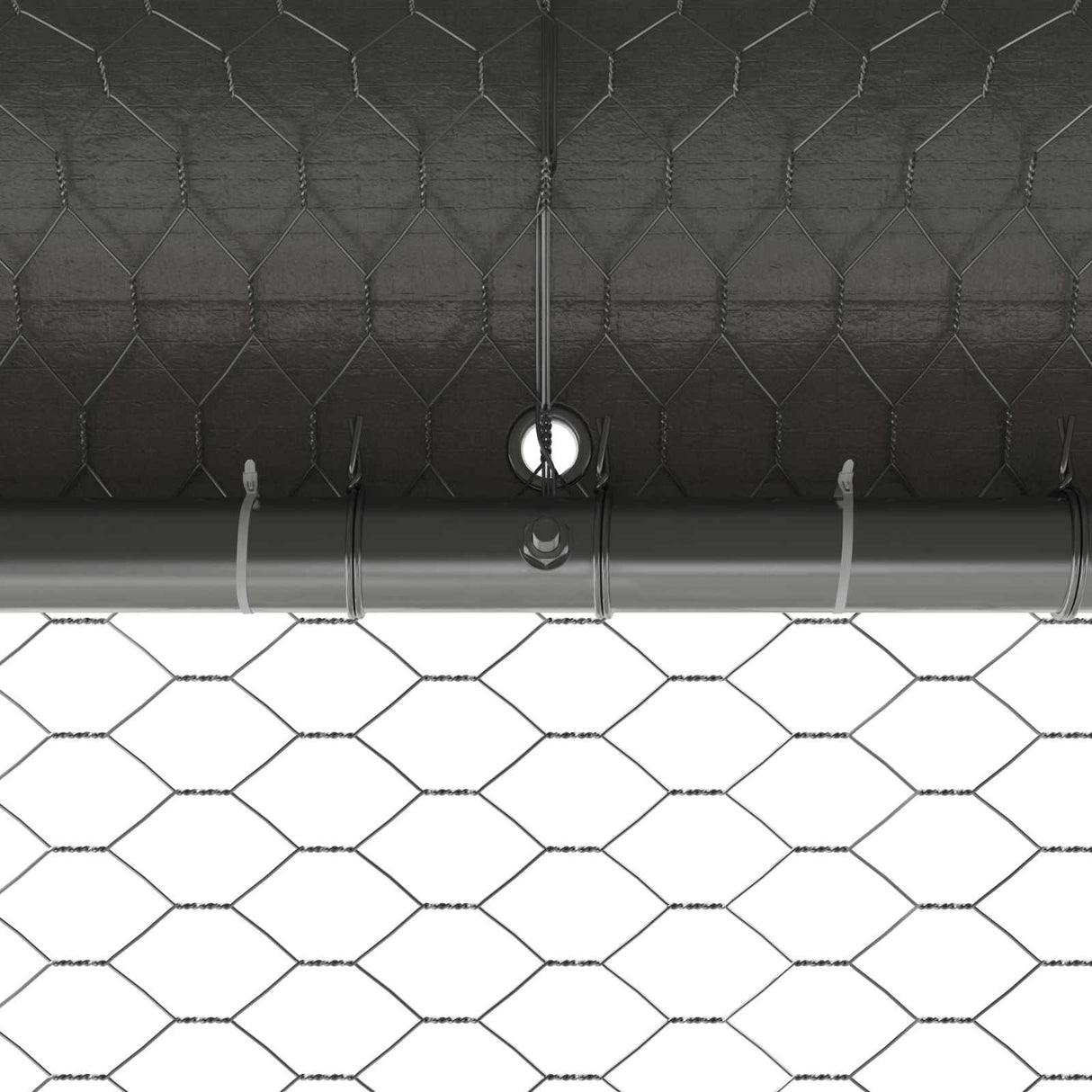 Chicken Cage 4 pcs Silver 800 x 200 x 200 cm Steel and PE