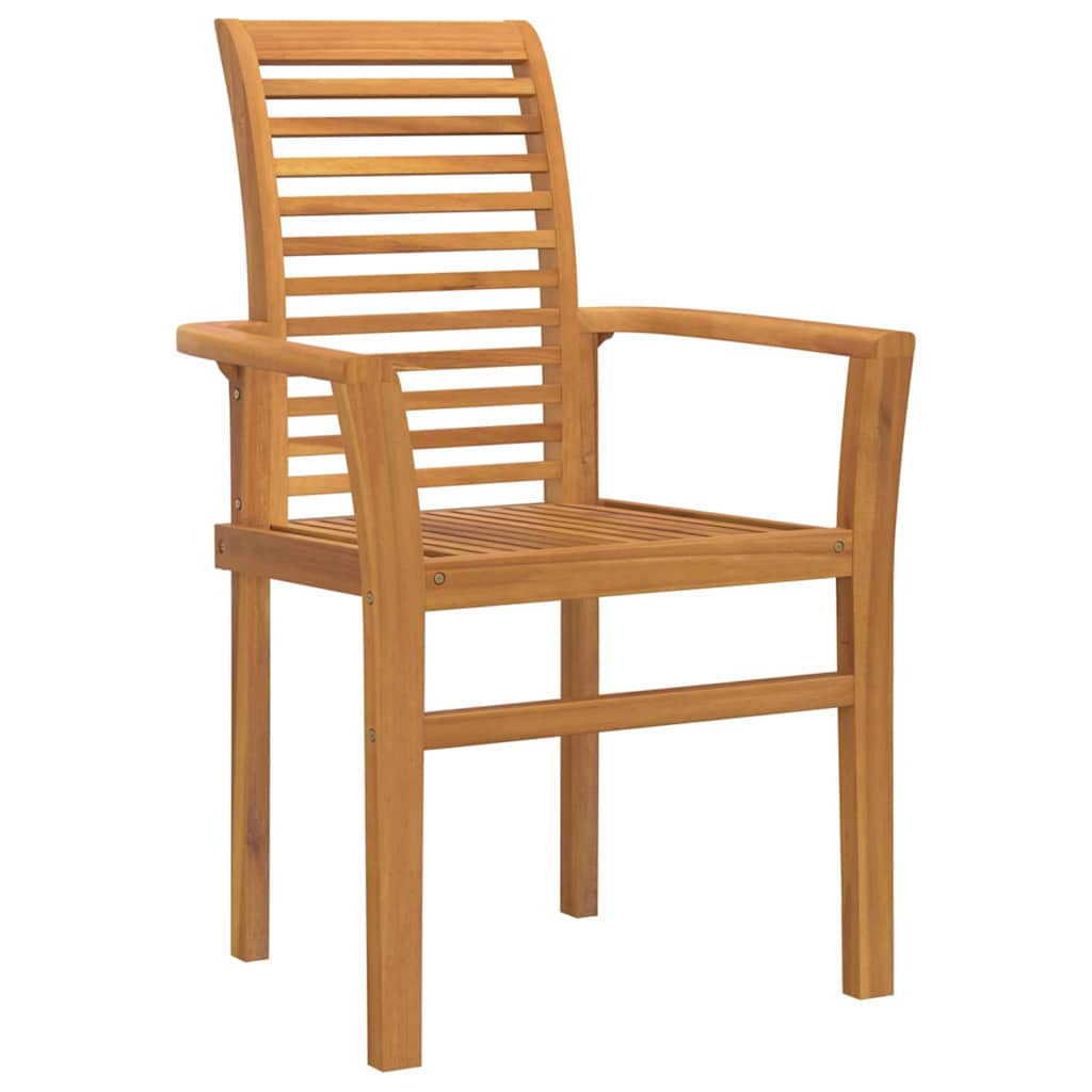 Garden Dining Set 5 pcs Brown Solid teak wood