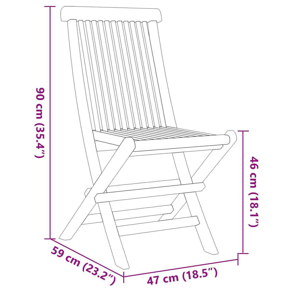 Garden Dining Set 5 pcs Brown Solid teak wood
