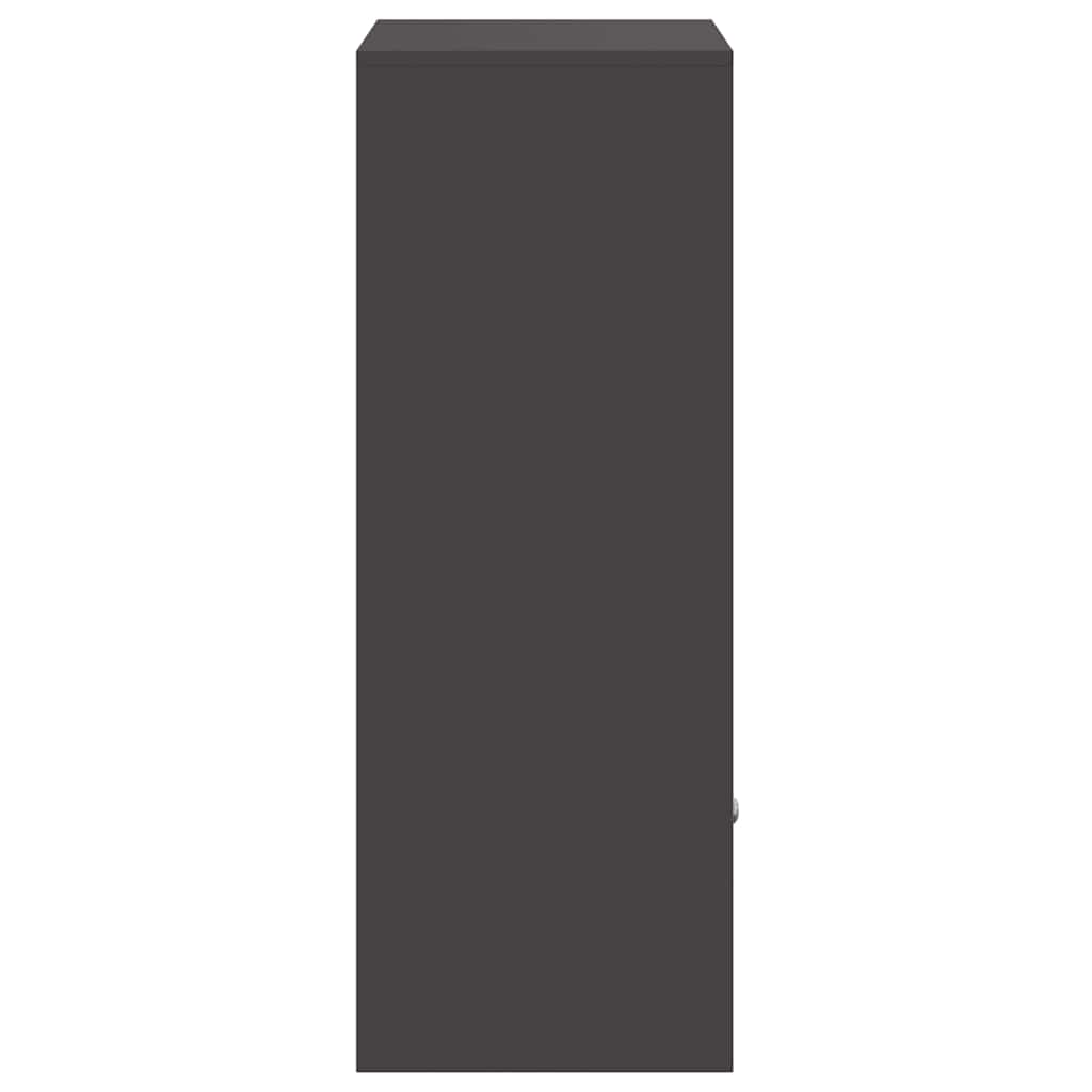 Parcel Drop Box with Storage Black 41 x 38 x 103 cm Steel