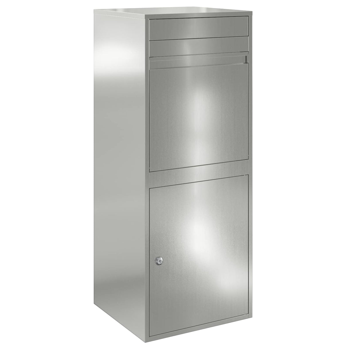 Parcel Drop Box Silver 41 x 38 x 103 cm Galvanised Steel