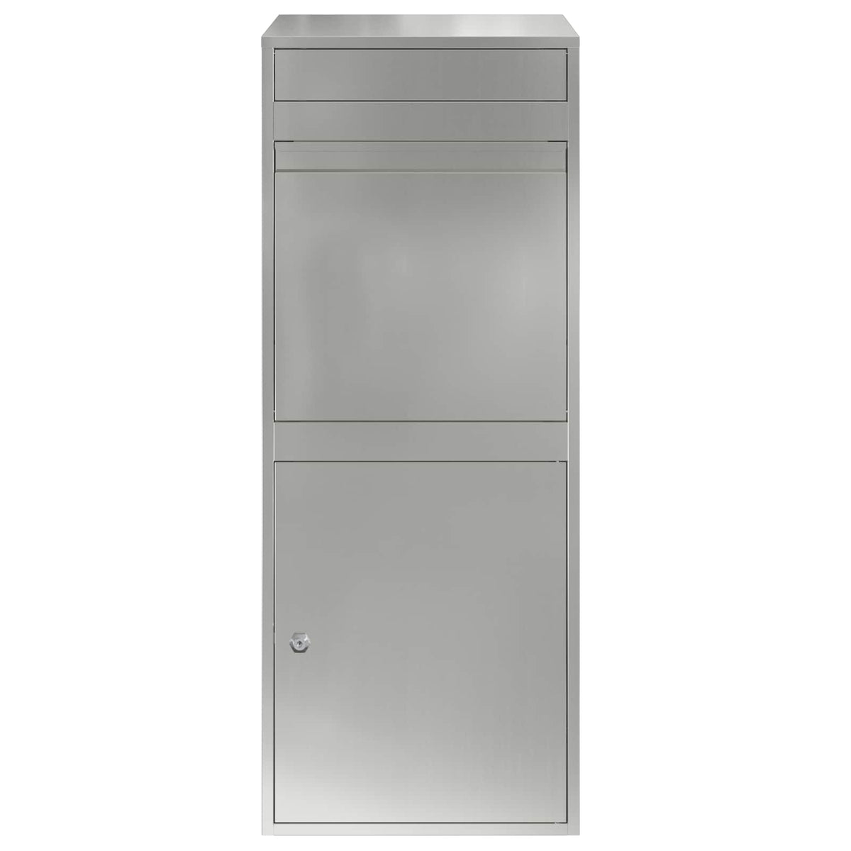 Parcel Drop Box Silver 41 x 38 x 103 cm Galvanised Steel