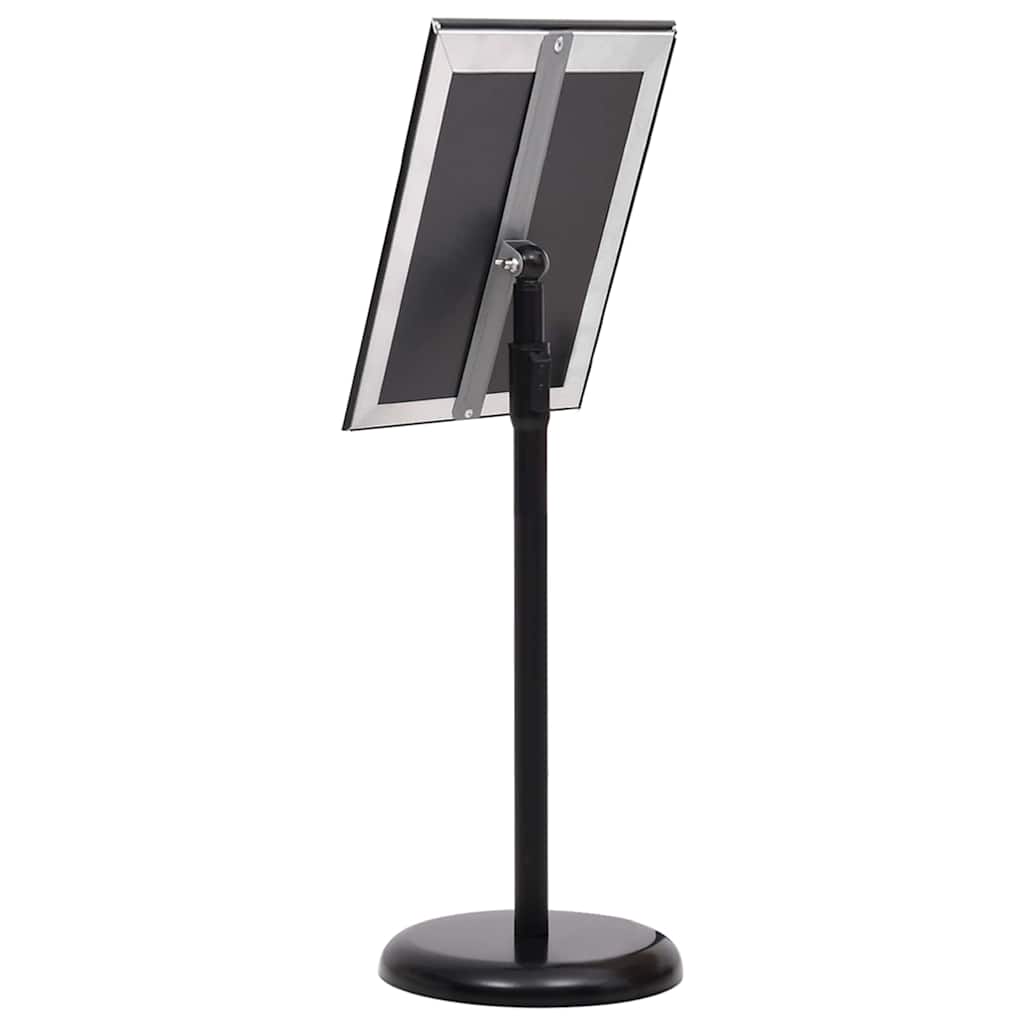 Poster Stands 2 pcs Black 32.7 x 24 x 108 cm Aluminium