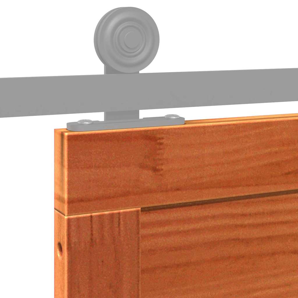 Barn Door Wax brown 100 x 208 cm Solid Pine wood