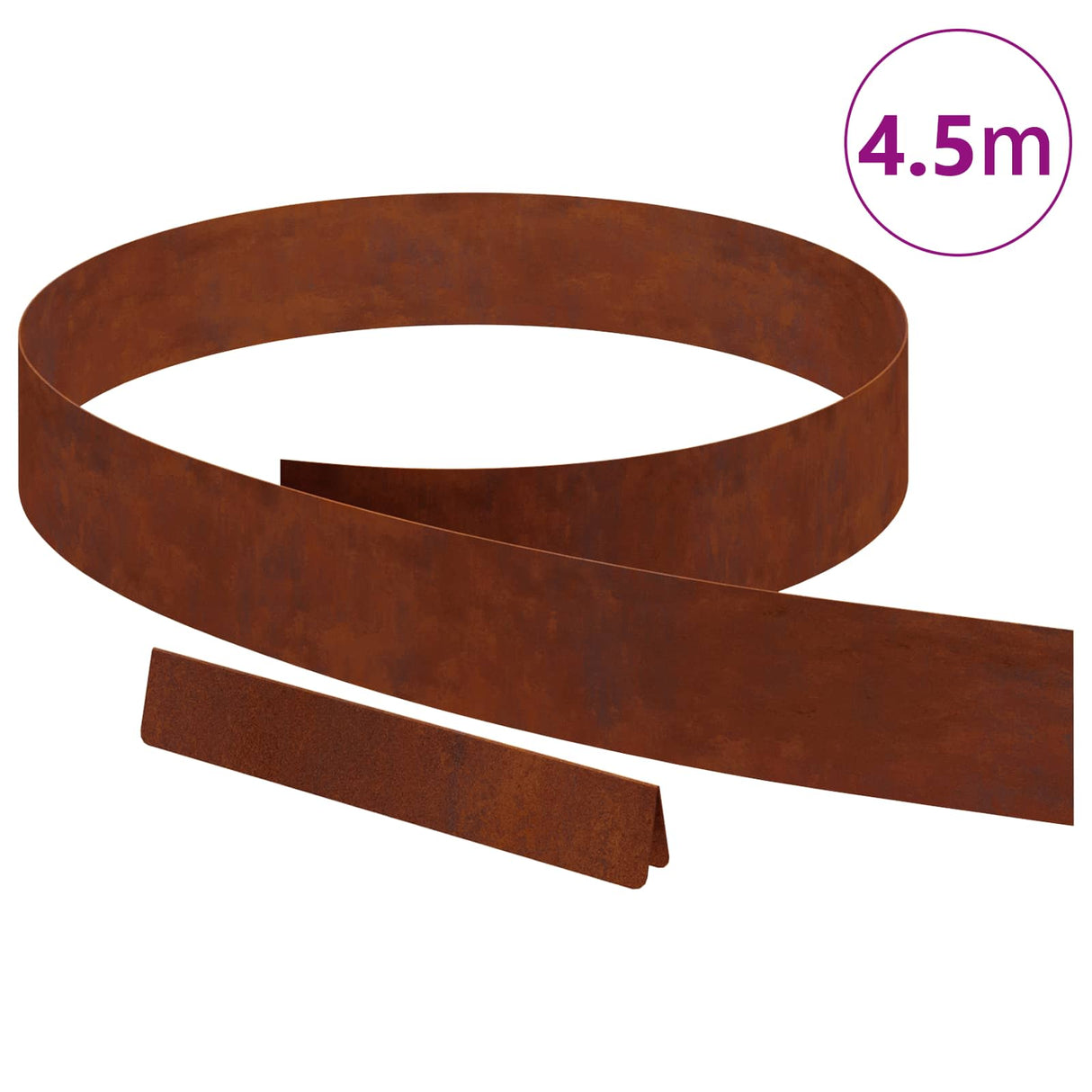 Lawn Edging Rusty 450 x 0.05 x 10 cm Weathering Steel