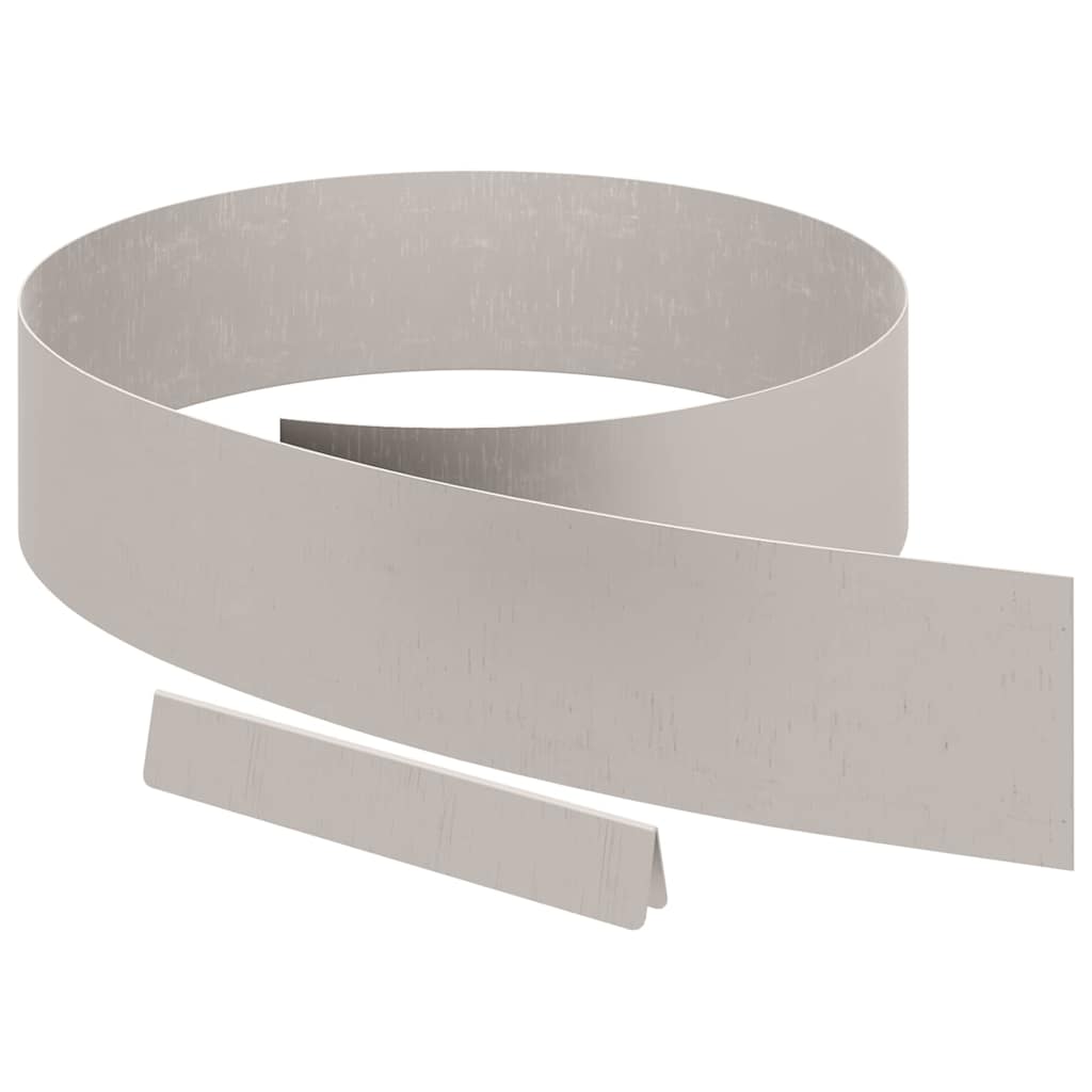 Lawn Edging 4 pcs Rusty 450 x 0.05 x 15 cm Weathering Steel