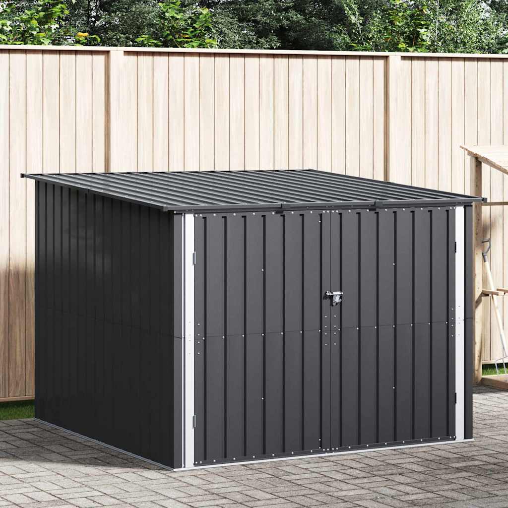 Bike Shed 3 pcs Anthracite 216 x 207 x 158 cm Metal