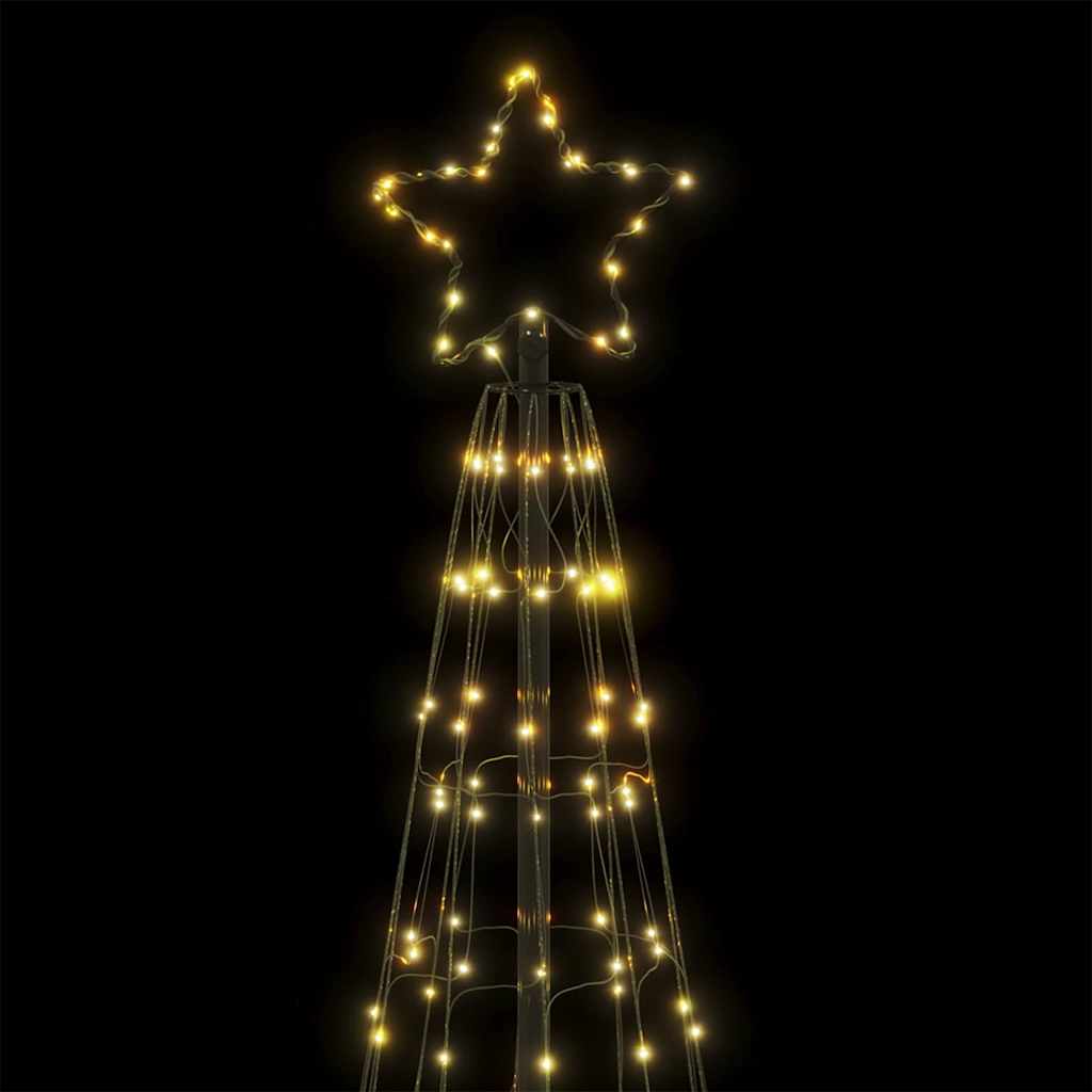 LED Christmas Tree Warm White 100.5 x 100.5 x 304 cm Iron
