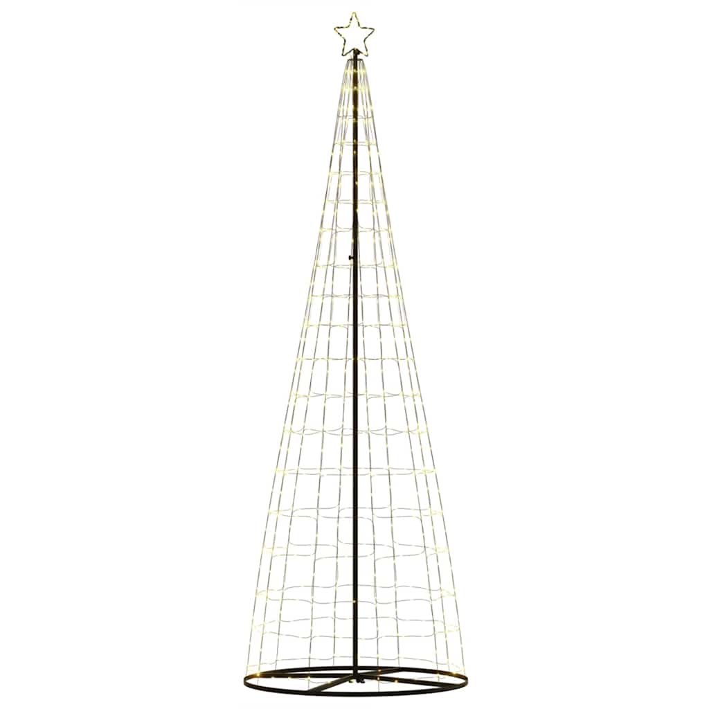 LED Christmas Tree Warm White 100.5 x 100.5 x 304 cm Iron