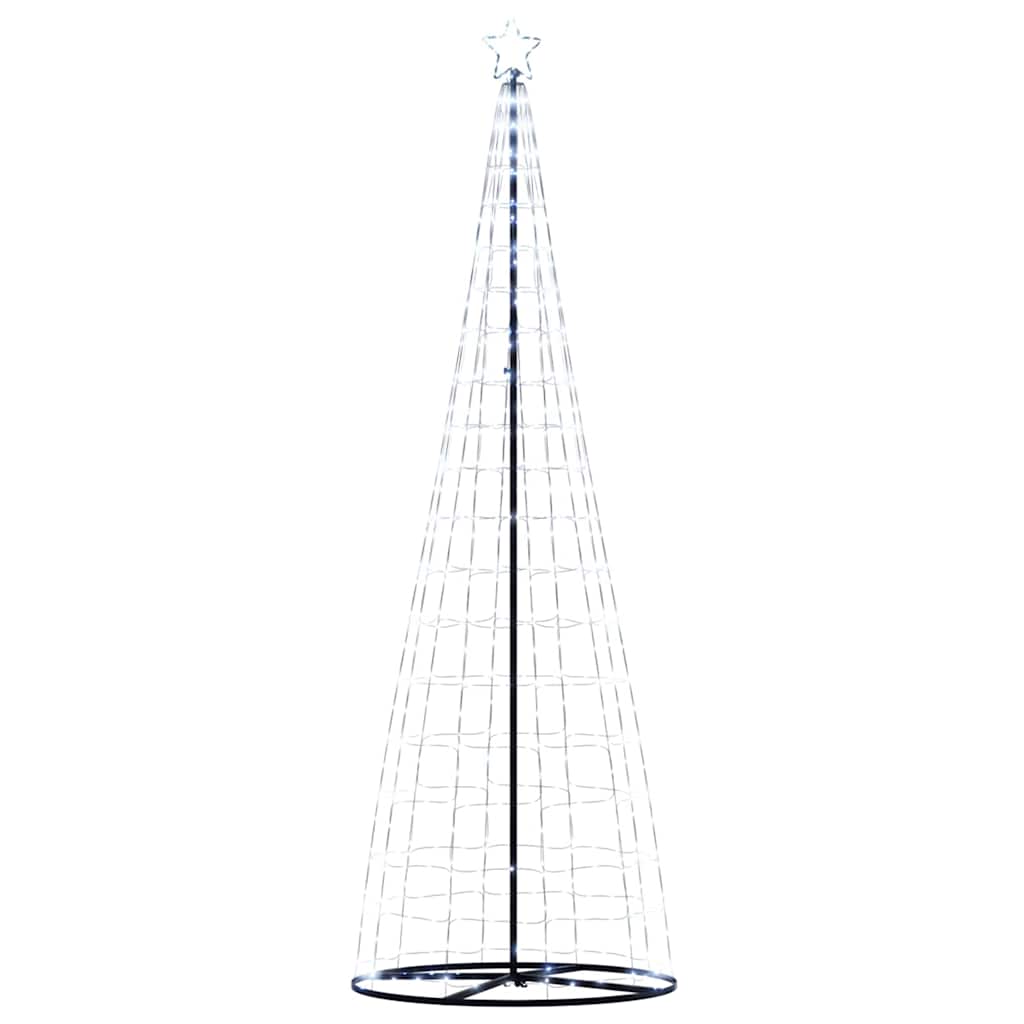 LED Christmas Tree Cool White 100.5 x 100.5 x 304 cm Iron