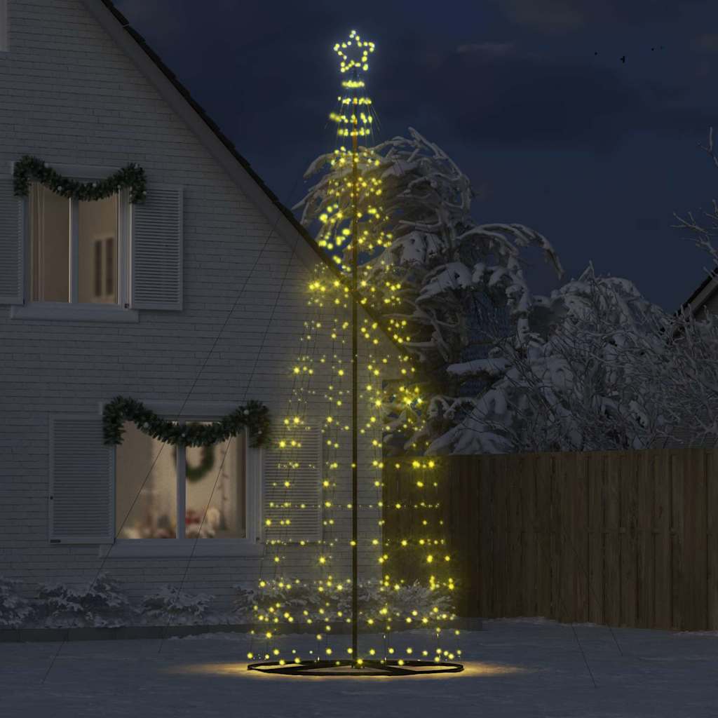 LED Christmas Tree Warm White 160 x 160 x 503 cm Iron