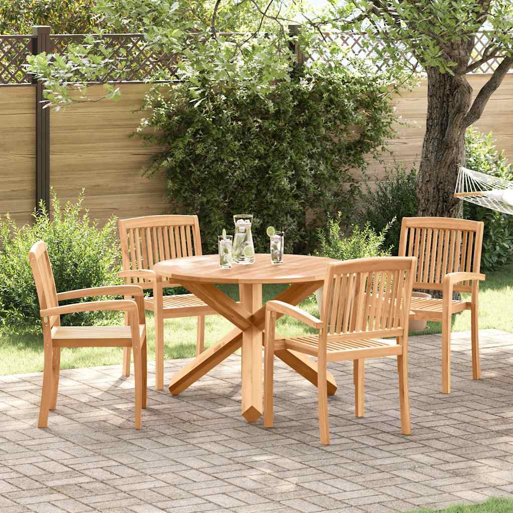 Garden Dining Set 3 pcs Brown Solid Acacia wood