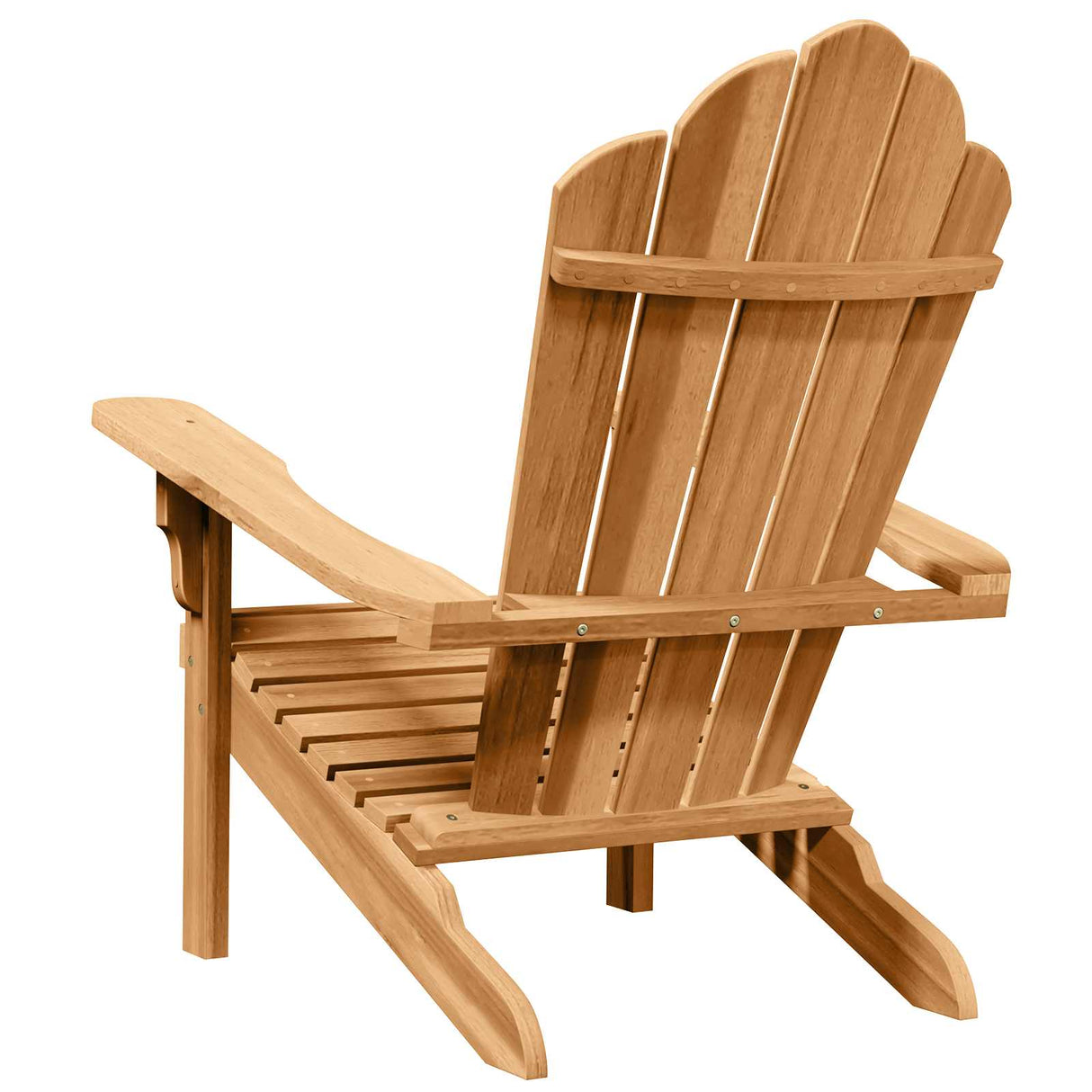 Adirondack Chair 2 pcs Brown Solid Teak Wood