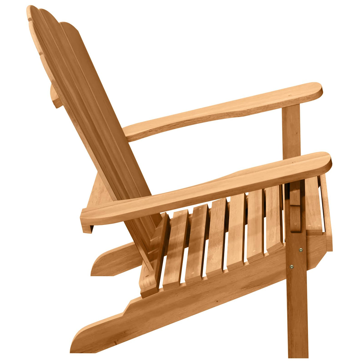 Adirondack Chair 2 pcs Brown Solid Teak Wood