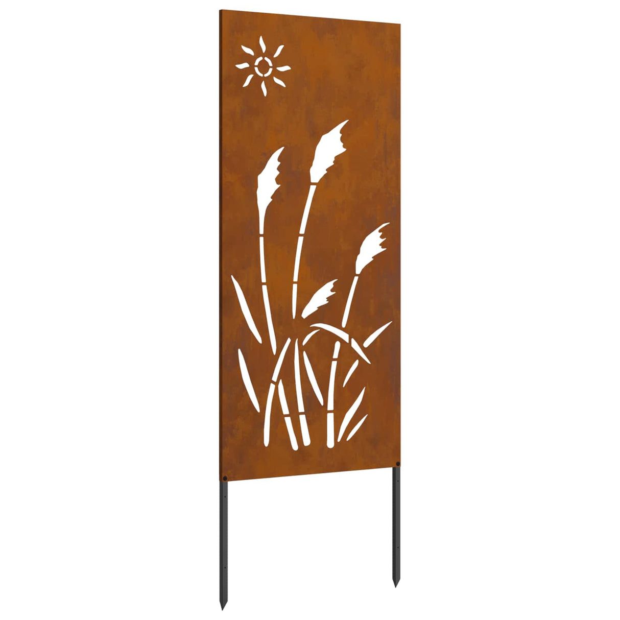 Garden Privacy Screen Rusty 50 x 140 cm Weathering Steel