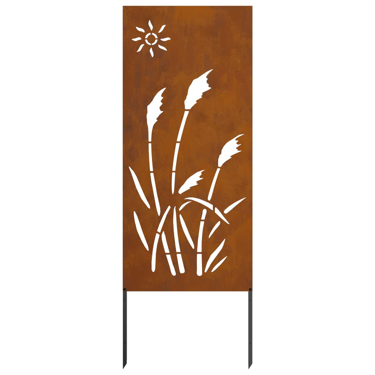 Garden Privacy Screen Rusty 50 x 140 cm Weathering Steel