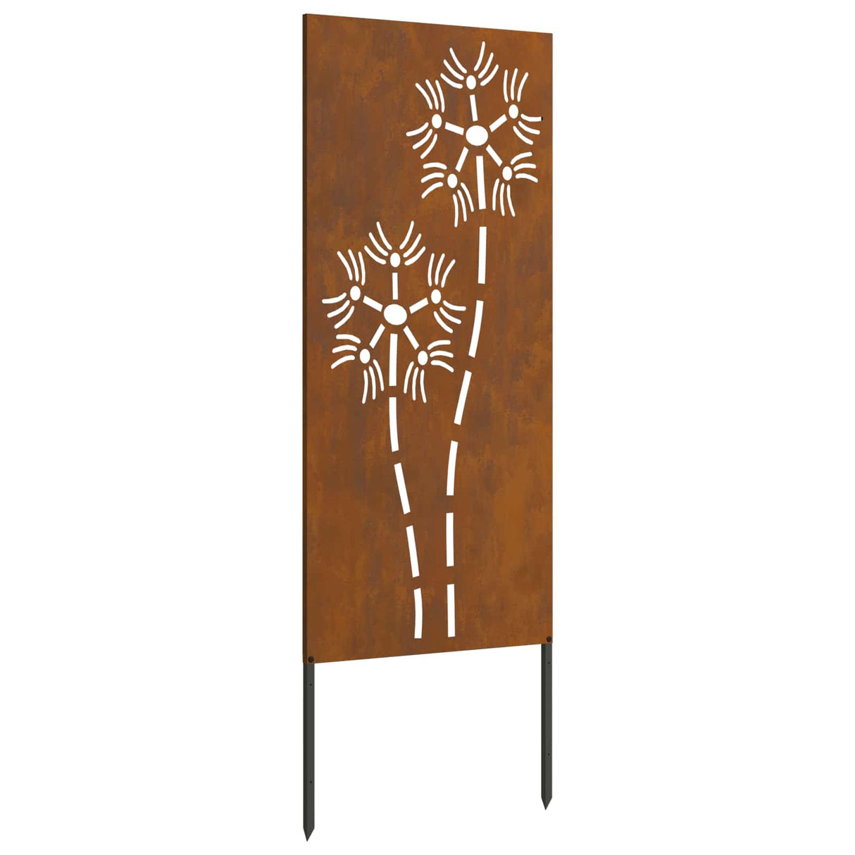 Garden Privacy Screen Rusty 50 x 140 cm Weathering Steel