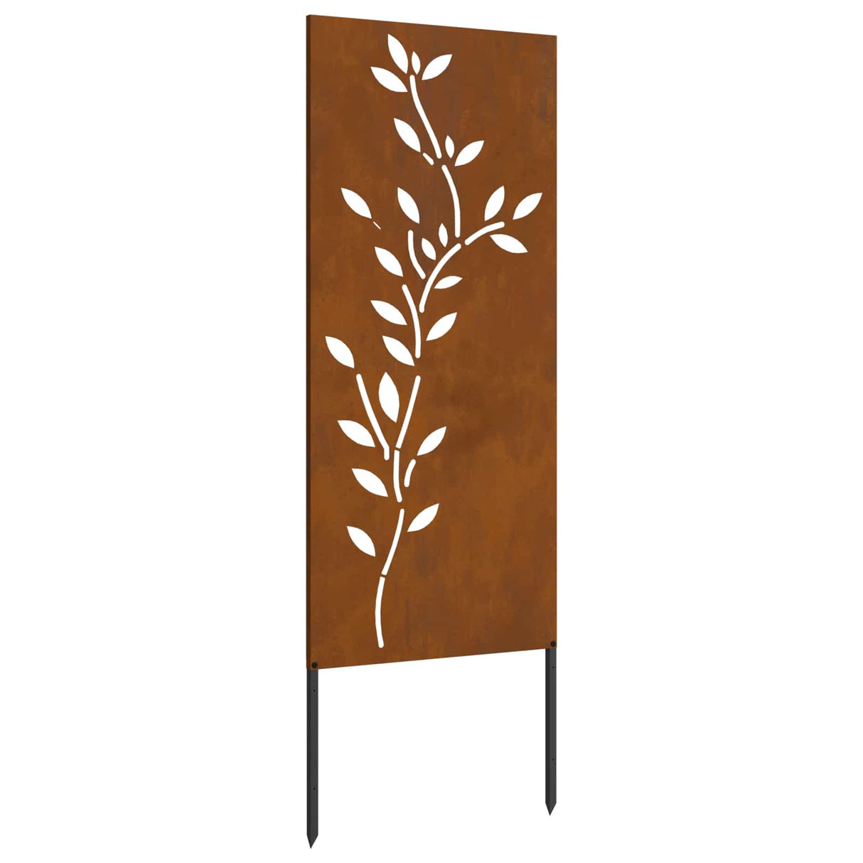 Garden Privacy Screen Floral Rusty 50 x 140 cm Weathering Steel
