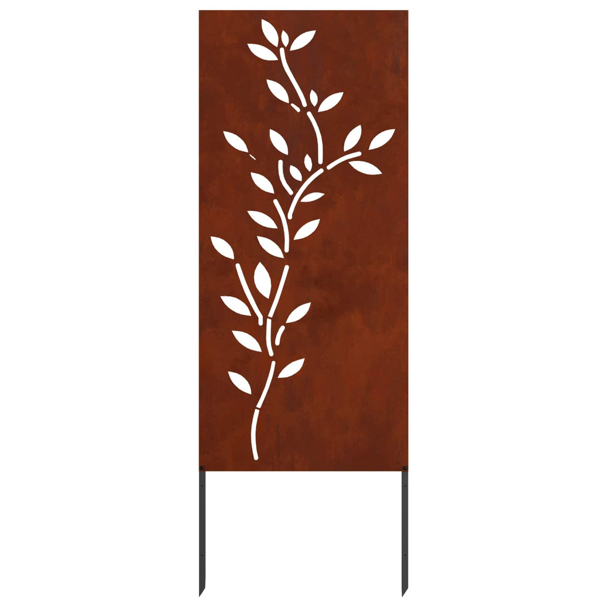 Garden Privacy Screen Floral Rusty 50 x 140 cm Weathering Steel