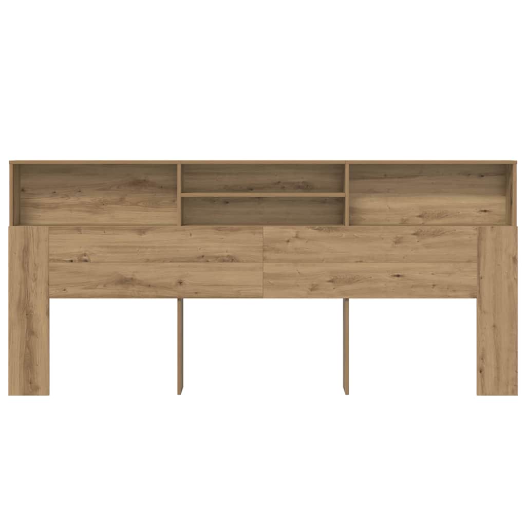 Headboard Cabinet with Shelf Artisan oak 220 x 19 x 101.5 cm