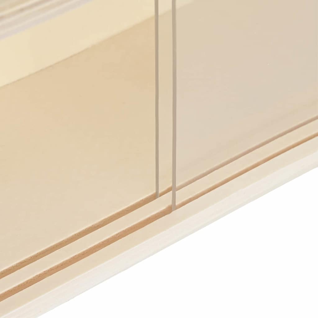 Wall Display Case with Shelf Beige 40 x 8,5 x 54 cm Plywood