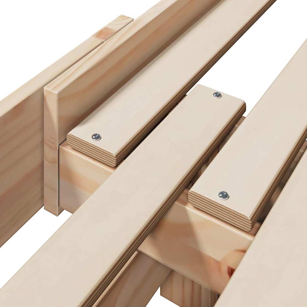 Extendable Bed Frame for Kids Other Brown 80 x 130 / 165 / 200 cm