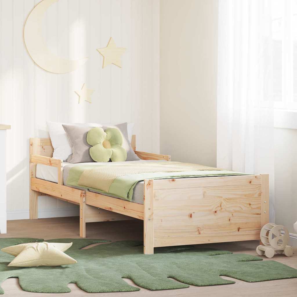 Extendable Bed Frame for Kids Other Brown 80 x 130 / 165 / 200 cm