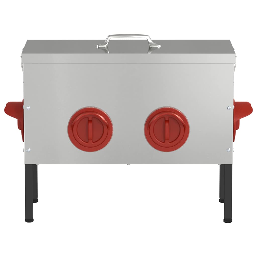 Chicken Feeder Silver 42 x 20.5 x 33 cm 15 kg Galvanised Steel