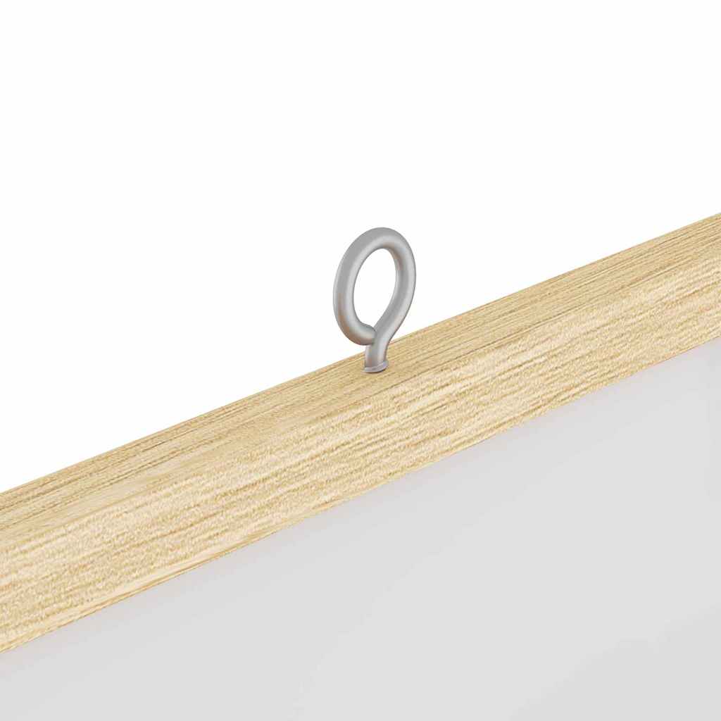 Bulletin Board Folding White 80 x 80 x 1.4 cm Solid pine wood