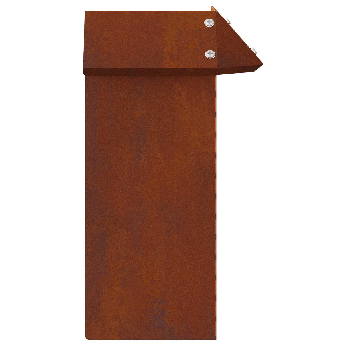 Snail Fence 4 pcs 13,5 x 13,5 x 25 cm Weathering Steel Rusty