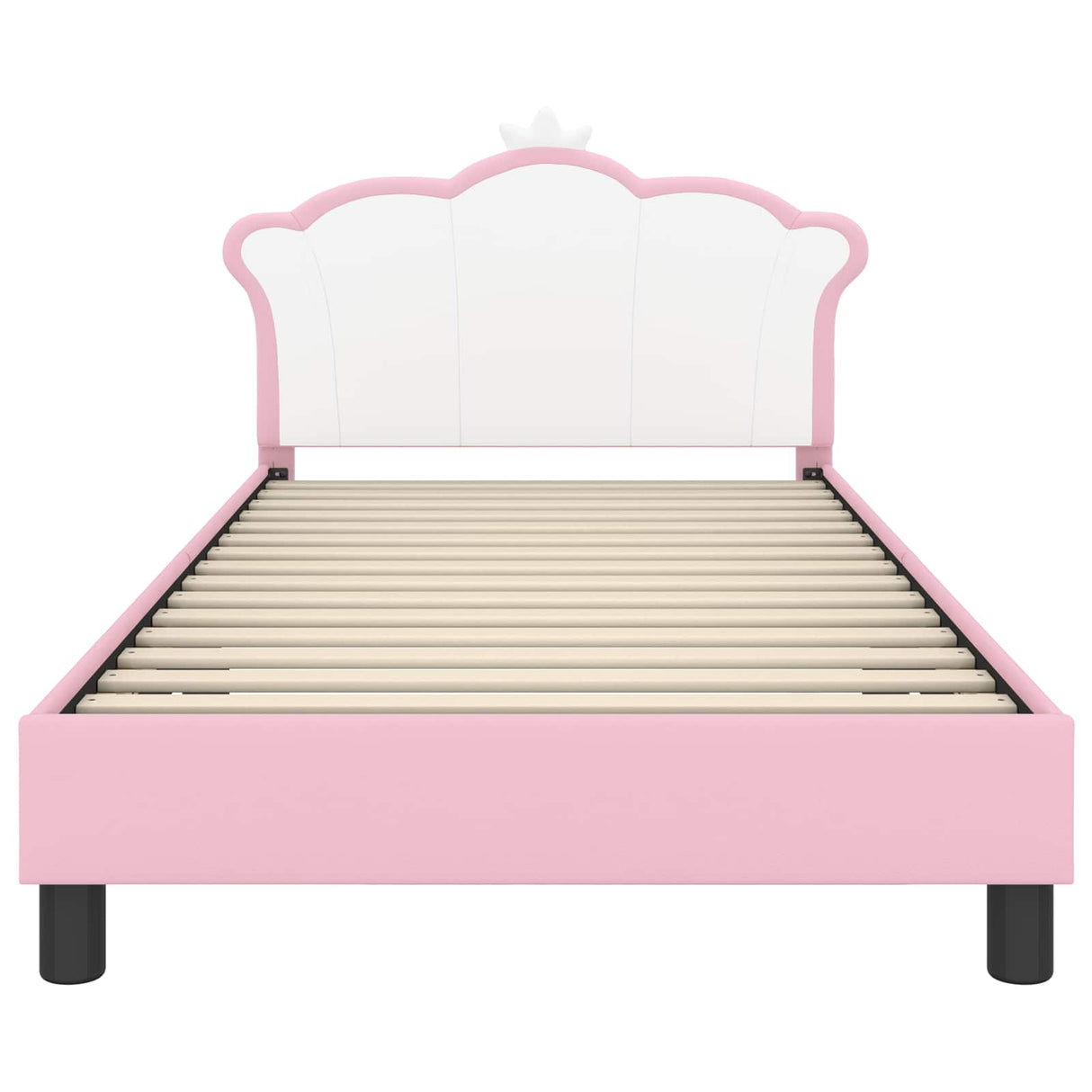 Kids'Bed Frame with Headboard Pink 90 x 190 cm PU